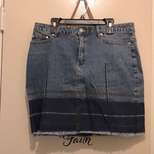 No Boundaries Juniors Size 9 Denim Blue Women's Skirt